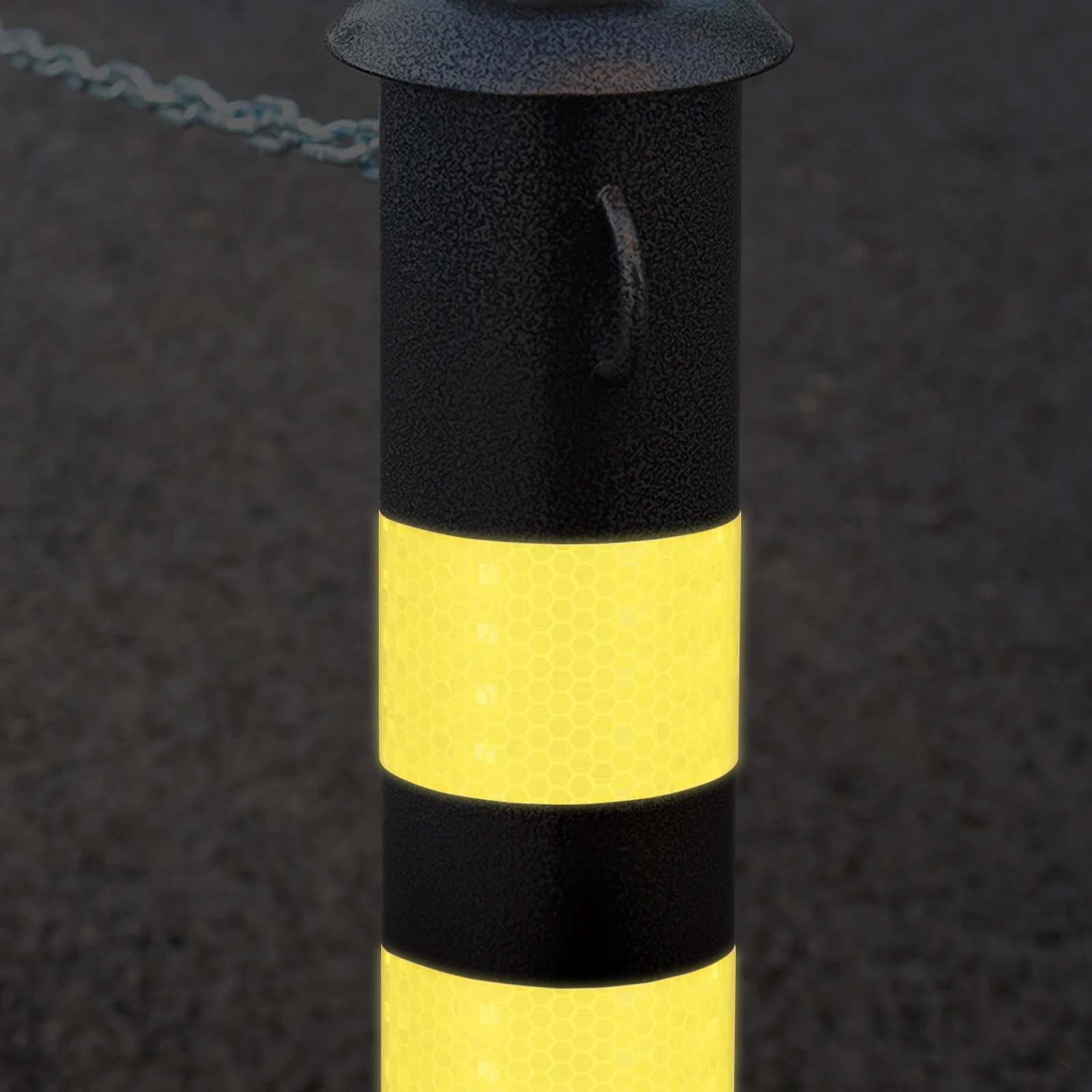 

Traffic Warning Pole Reflective Barrier Tape High Visibility Safety Strips Outdoor Yellow Tape for Driveways Fire Hydrants