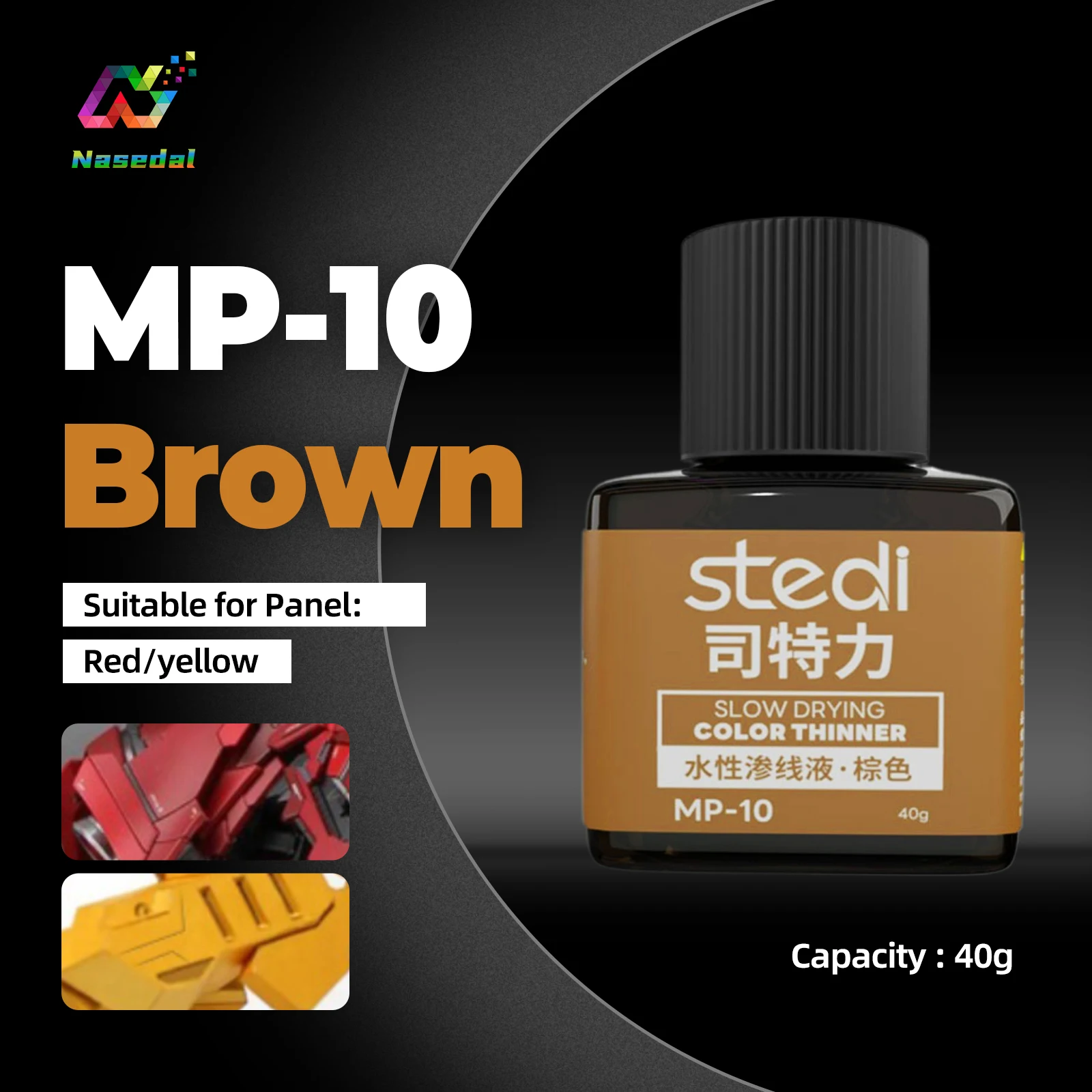 Stedi MP Serie 40g Wetterfeste Acrylfarben Panel Liners für Gunpla Militärmodelle Hobby DIY Bastelmodelle Bausätze