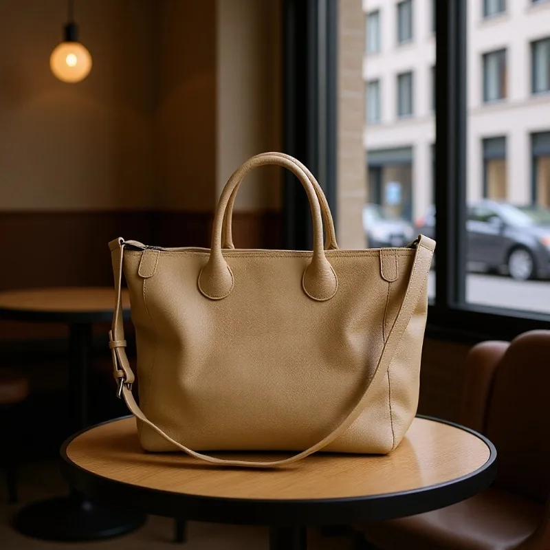 Модная женская большая сумка из натуральной кожи, многосторонняя рабочая дорожная сумка с многослойным хранилищем (хаки, черный, синий, розовый) Модная женская большая сумка из натуральной кожи, многосторонняя рабочая дорожная сумка с многослойным хранилищем (хаки, черный, синий, розовый)