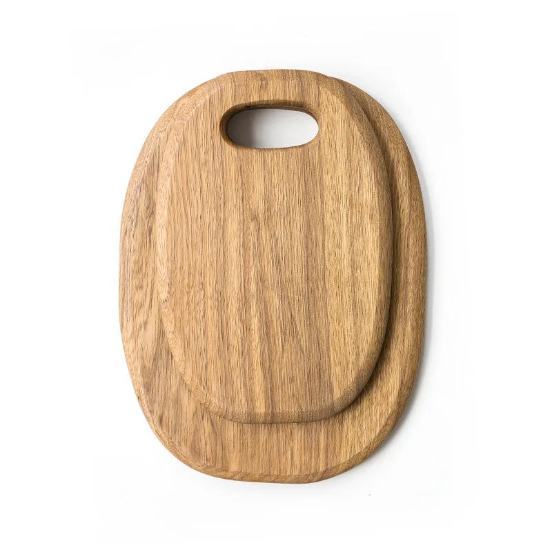 

DSA Modern Wood Oval Cutting Board Solid Wood Cutting Vegetables Household Kitchen Cutting Board Fruit Board Wholesale