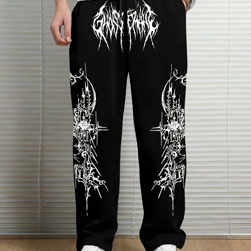 

American Street Men's Versatile Drawstring Loose Casual Sports Pants for Autumn and Winter, New Unisex Casual Sports Pants