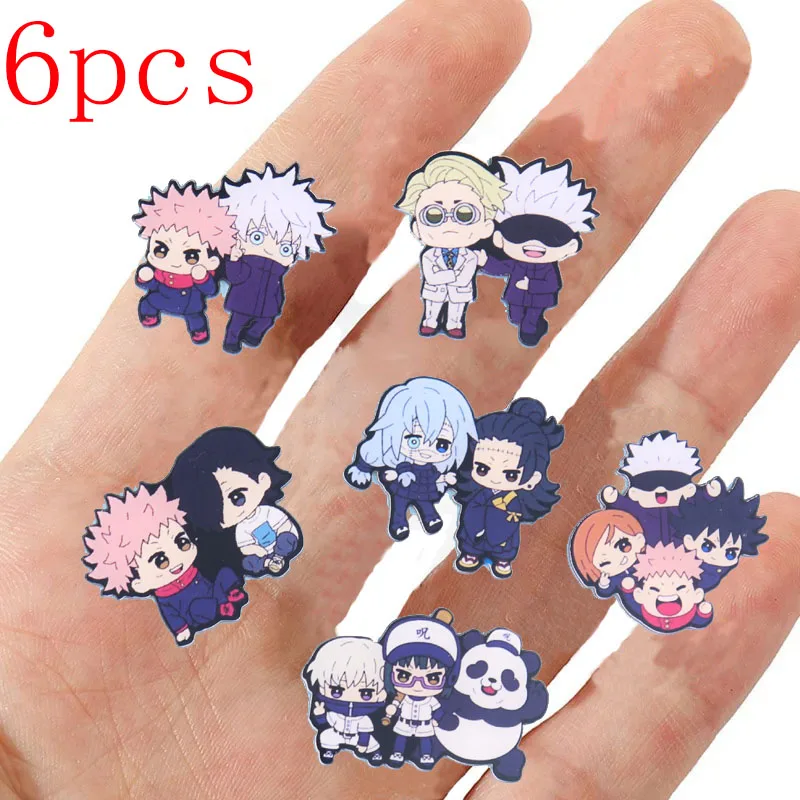 Anime Jujutsu Kaisen Enamel Pins Gojo Satoru Cute Badge Diy Decoration Brooch Jewelry Clothes Shirt Bag Accessories Kids Gifts