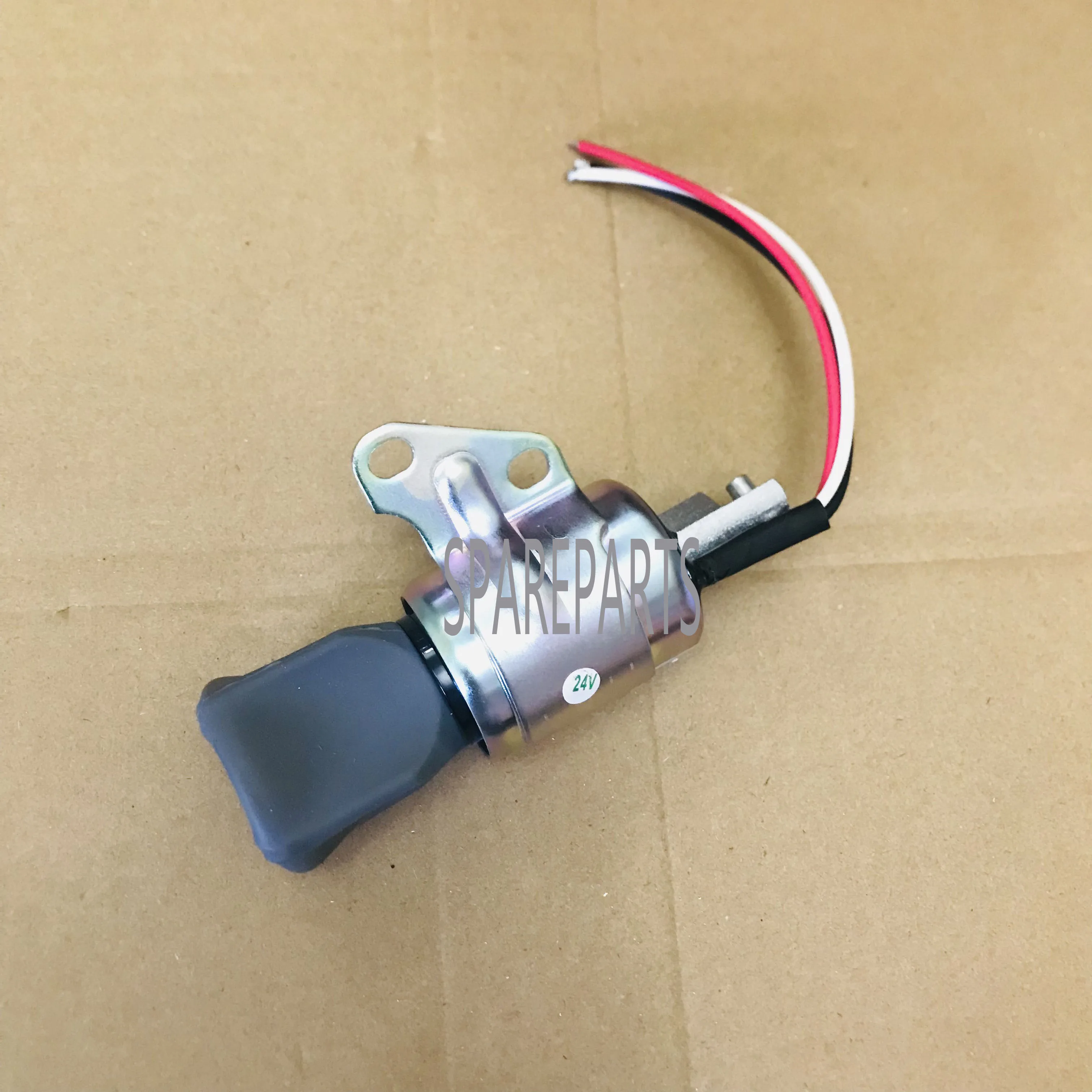 12/24V Three Wires Engine Fuel Shut Off Stop Solenoid Flame Out Valve 1756ES-24SUL5B1S5 For Kubota SA-4899-12 17520-60013