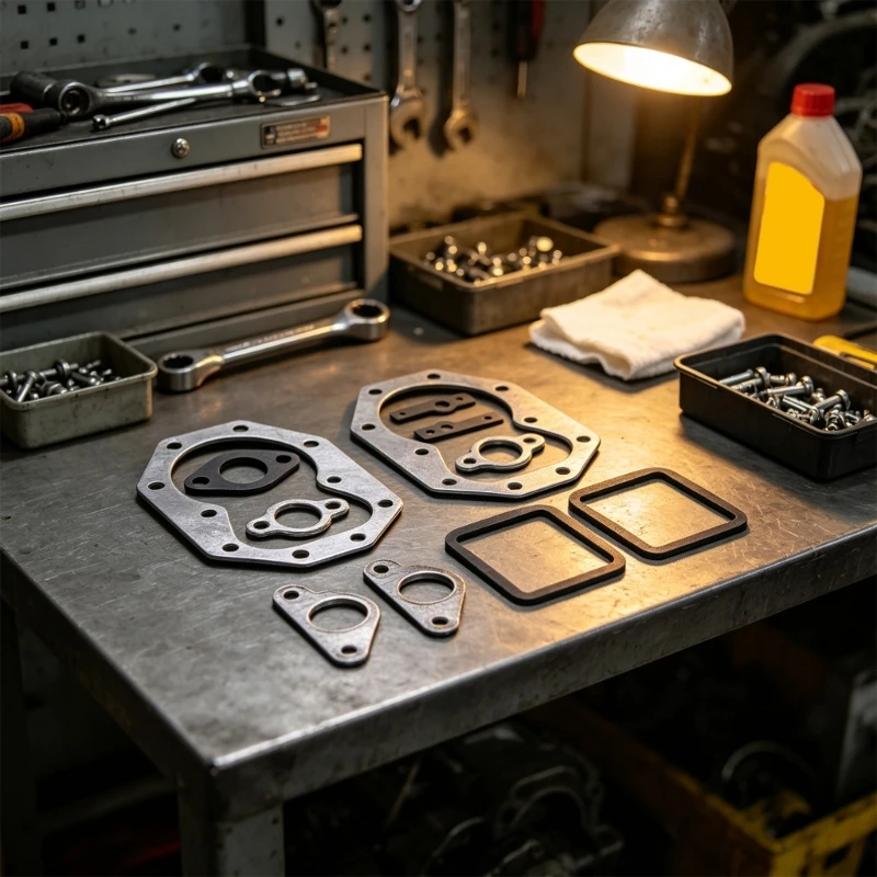 Motordichtungssatz mit Metall- und Gummidichtungsstücken H8WE – Detail 1