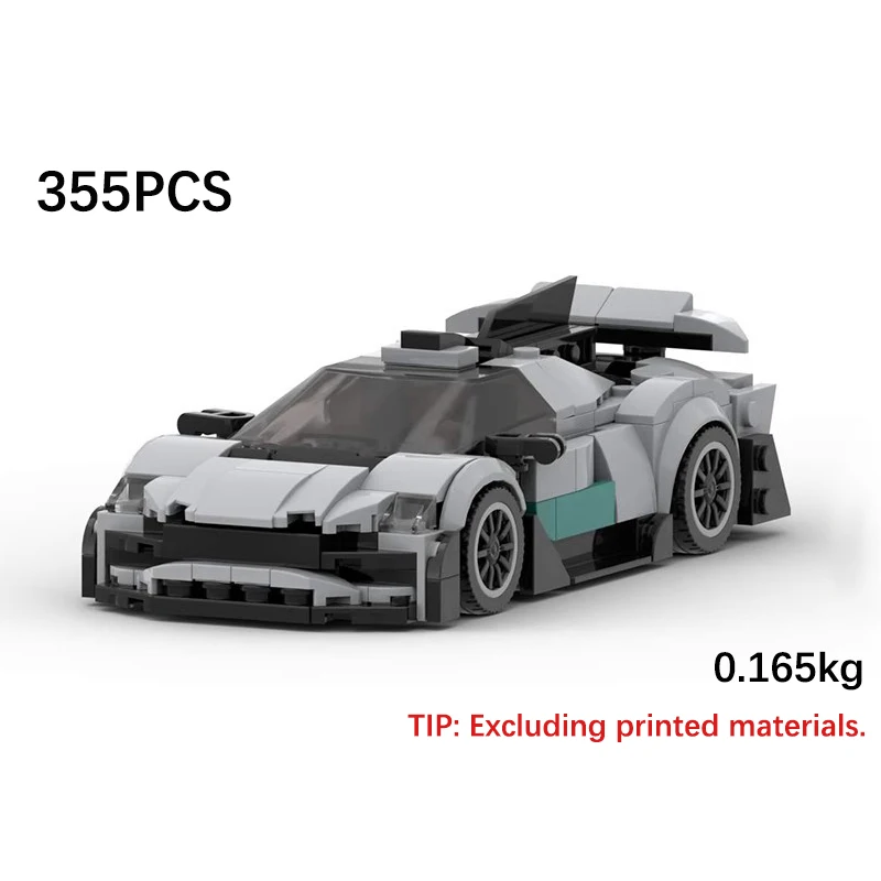 

MOC-118719 Racers Cars Building Bricks Compatible Brand Toy For Kids City Vehicle Super Run Assembly Model Birthday Gift