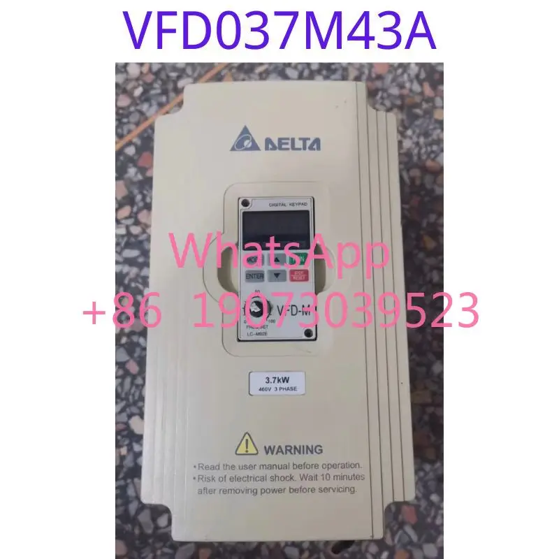 

Used frequency converter VFD037M43A 3.7KW 380V functional test intact