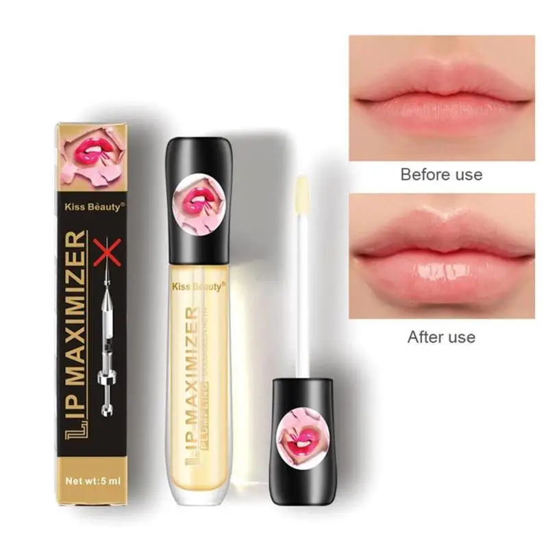 Fast Volumising Lip Plumper Serum Sexy Lip Oil Gloss Increase Lip Elasticity Reduces Lip Lines Makeup Lip Care Lip Plumper