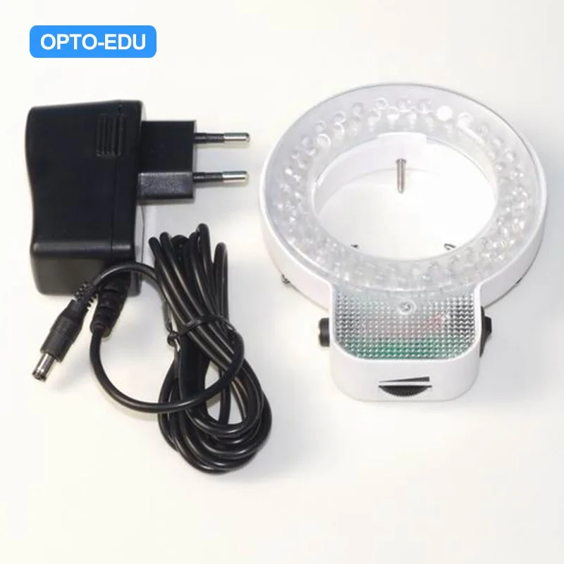 

OPTO-EDU A56.1211-B Стерео светодиодная кольцевая лампа для микроскопа 12 В со светодиодами 56/64/144 диаметром 61 мм