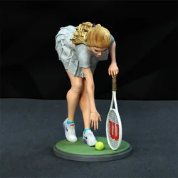 Resina Tennis Girl Model Kits, Unpainted Figura, sem cor, RW-1278, 1:24, 1:18