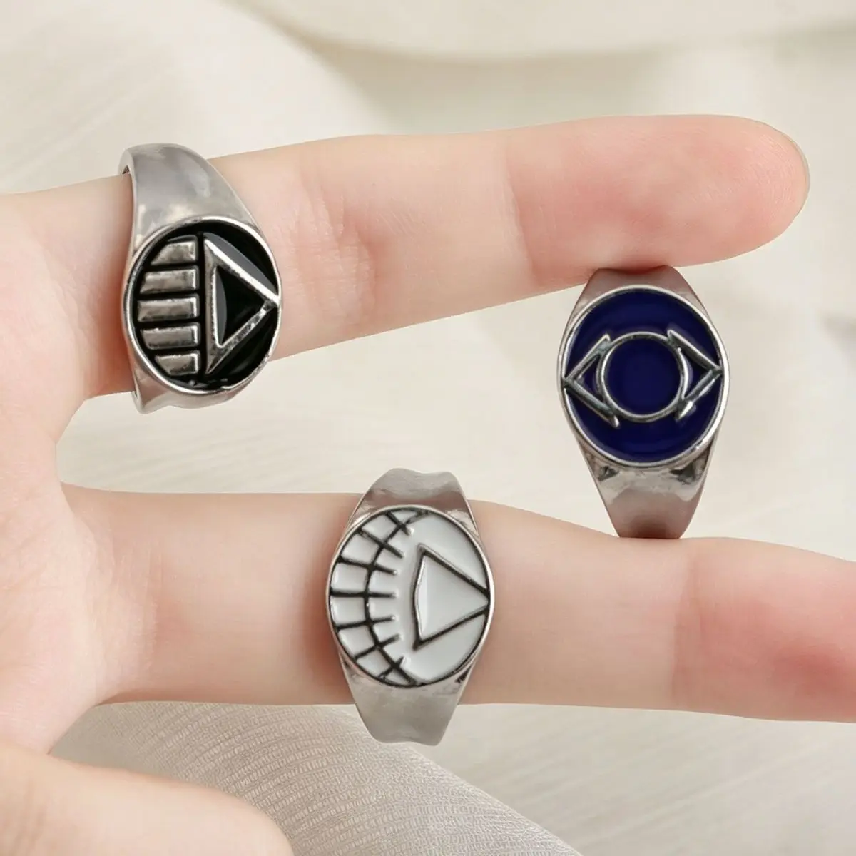 Green Lantern DC Harold Jordan Red Lantern Corps Blue Lantern Ring Cosplay Mode Trendiges Accessoire Requisite Film Merchandise Geschenk – Detail 10