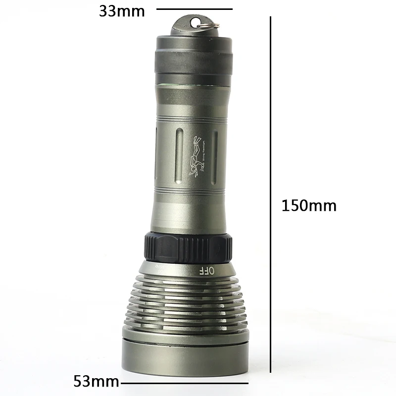 Diving Flashlight Waterproof IPX8 CREE XM-L2 18650 or 26650 LED Underwater Lantern Portable Lights dive light Lamp Torch