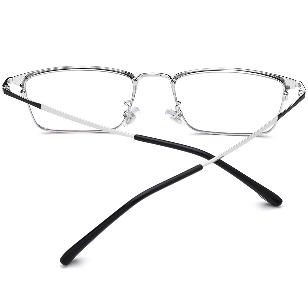 NIANZHEN إطار نظارات معدني للرجال مربع 2025 تصميم العلامة التجارية الجديدة نظارات النساء خفيفة الوزن نظارات ريترو 39208 #3