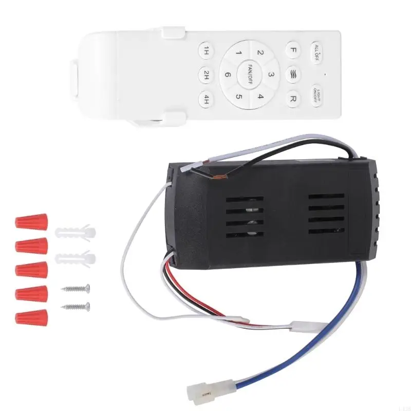 

Universal Wireless Remote Controller Suitable for Ceiling 6 Adjustable Speeds and 3 Timing Modes ABS Texture L43B