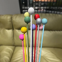 10pcs Colored Fibre Reed Diffuser Sticks Wood Ball Home Fragrance Oil Refill Sticks Aroma Diffuser Refill Stick DIY Home Decor