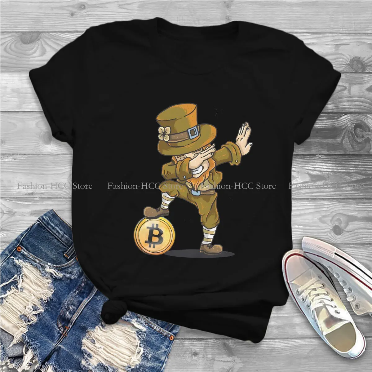 Dabbing Bitcoin Halloween Costume Cryptocurrency Hipster Polyester TShirts Bitcoin Cryptocurrency Miners Female Style Streetwear