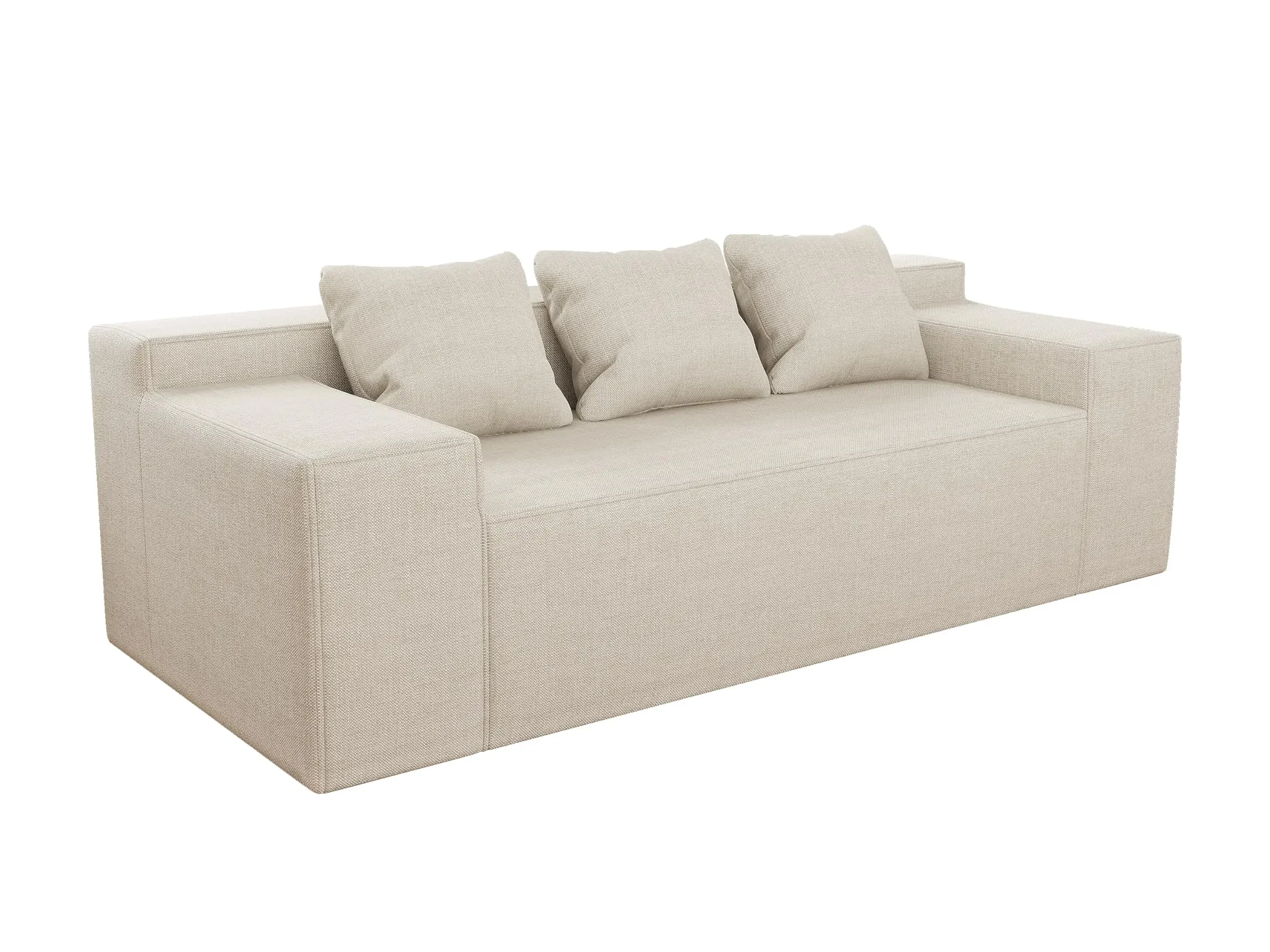 Space Saving Sofa Set Vacuum Compressed Ottoman Storage for Studio Dormitory