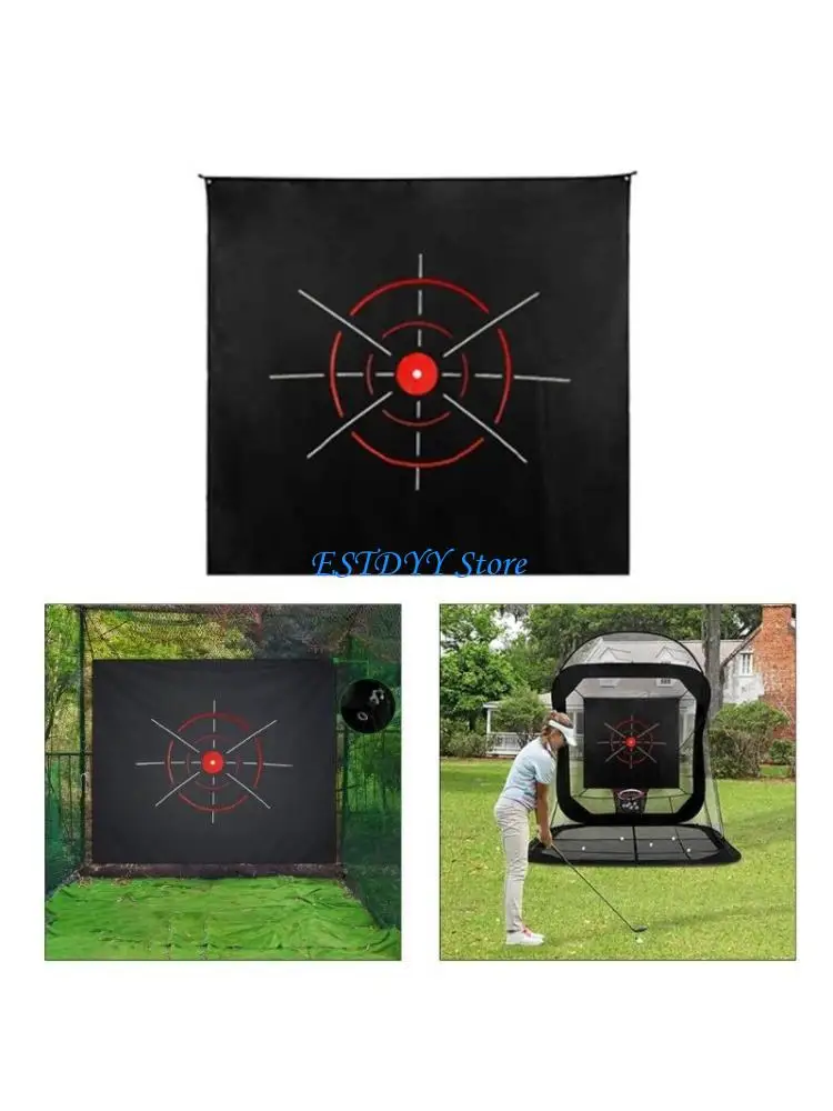 G6DE Golf Targets Cloth Golf Hitting Net Targets Practice Training Targets Easy Install