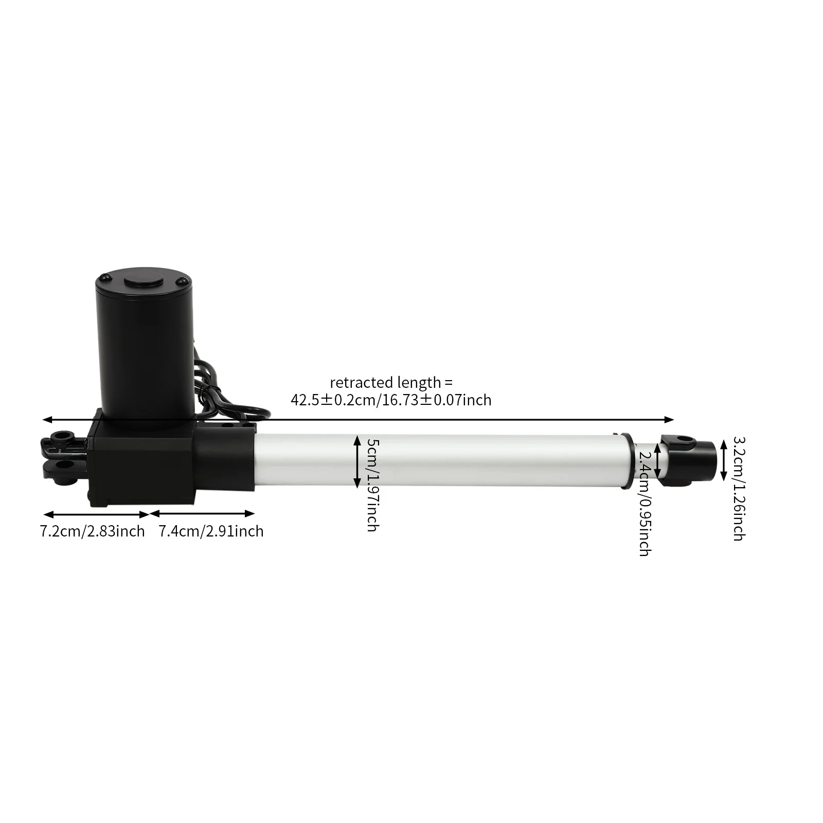 1pc Metal 24VDC 1000N Linear Actuator 250mm Stroke Electric Linear Drive with Hand Controller for Industrial Automation