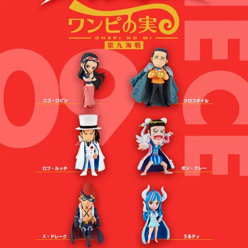 Bandai Original Gashapon One Piece Onepi No Mi 09 Nico Robin Rob Lucci Bon Clay Anime Action Figure Toy Gift For Friend Birthday