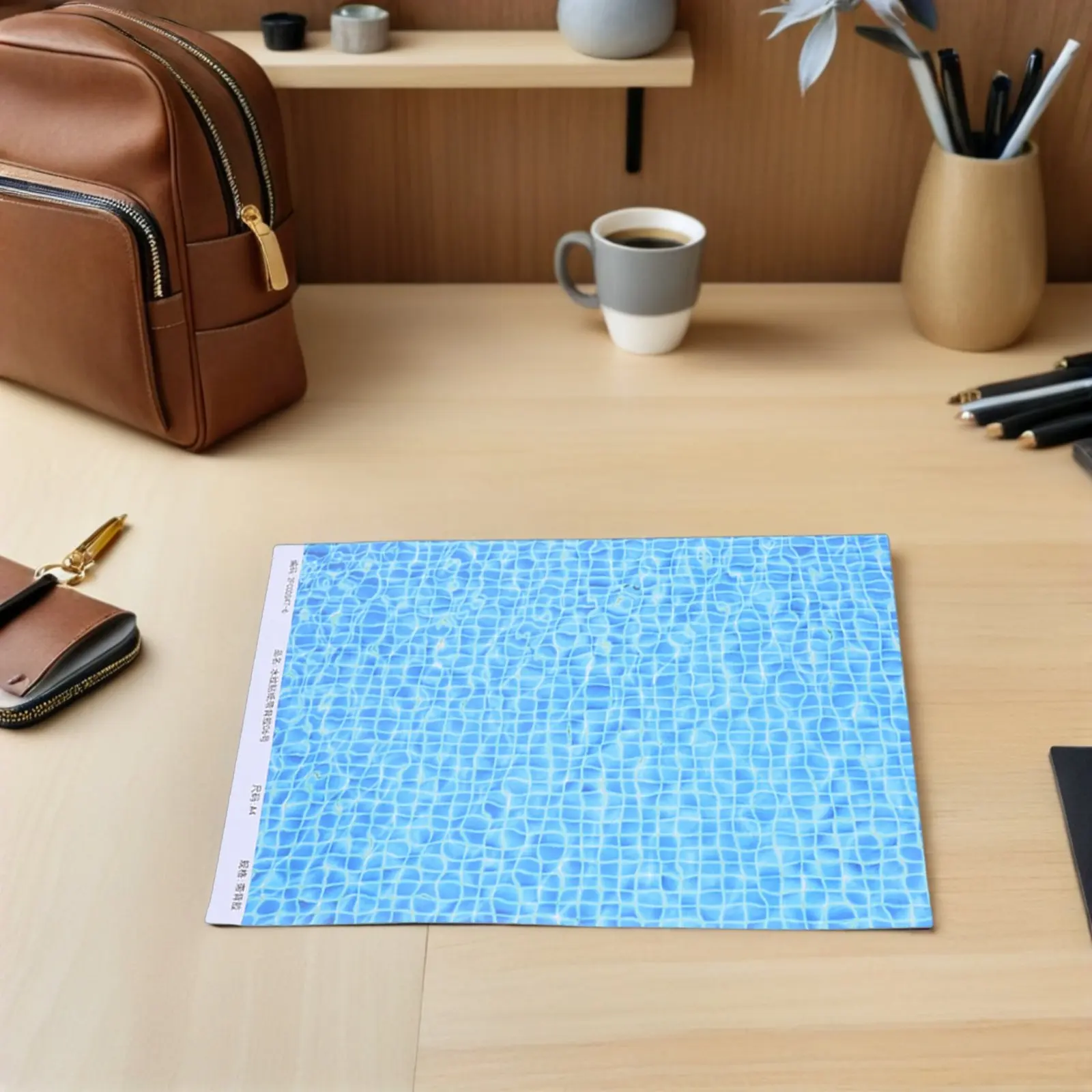 10Pcs Realistic Water Ripple Sticker Sheet Glossy Self-Adhesive Water Effect Paper for Diorama Miniature Lake River Stream