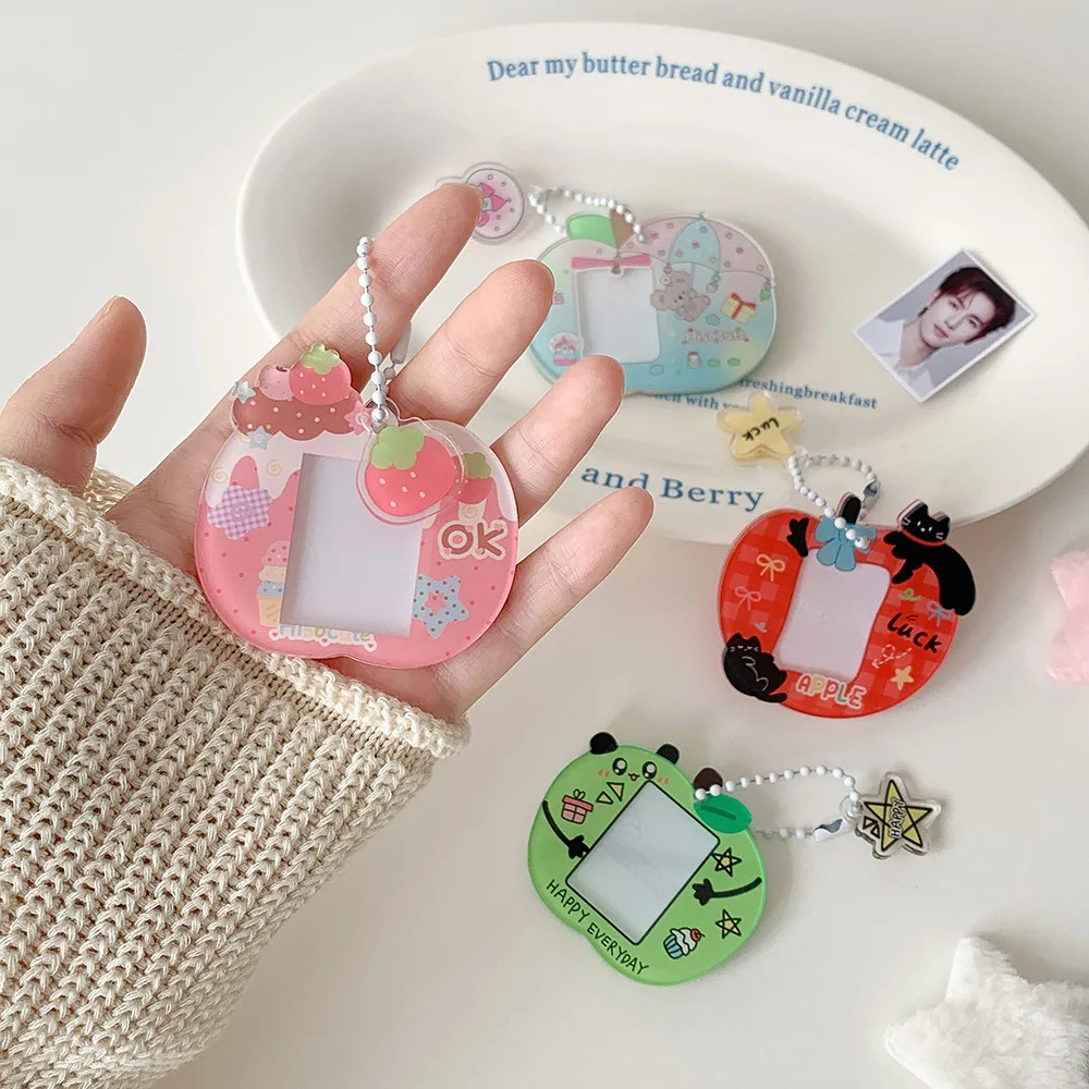 

ins cartoon acrylic 1-inch ID photo protective cover student cute star chasing small card holder photo frame