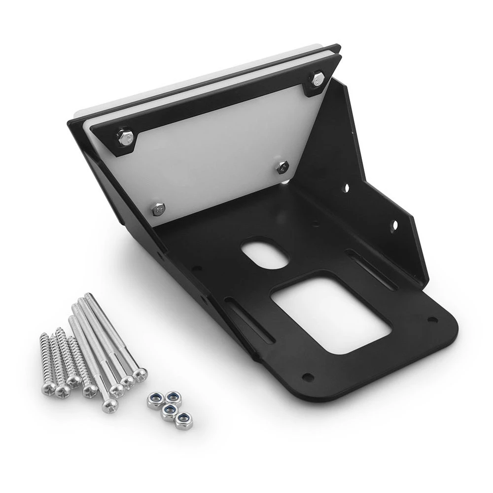 

Transom Motor Mount,Transom Motor Mount for Kayak/Bracket,Features A Durable 5mm Thick Cast Aluminum Body(Black)