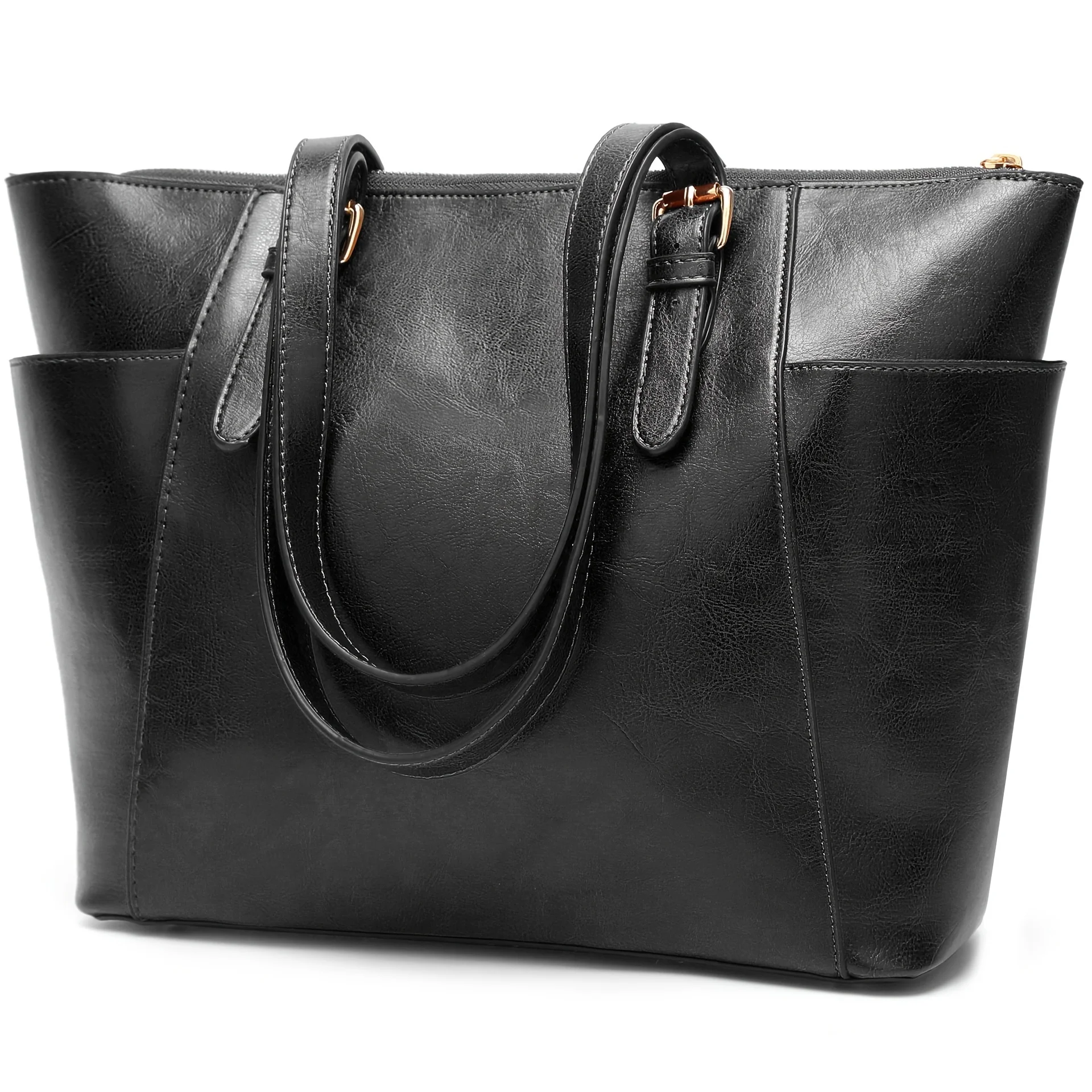 2024 fashion women\'s bag retro one-shoulder cross-body bag trade oil wax leather handbag large-capacity tote bag