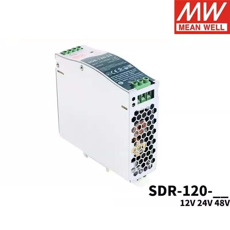 Imagem -02 - Mean Well Sdr120 Series 120w Saída Única Industrial Din Rail Fonte de Alimentação com Função Pfc Sdr-120-12 Sdr-12024 Sdr-12048