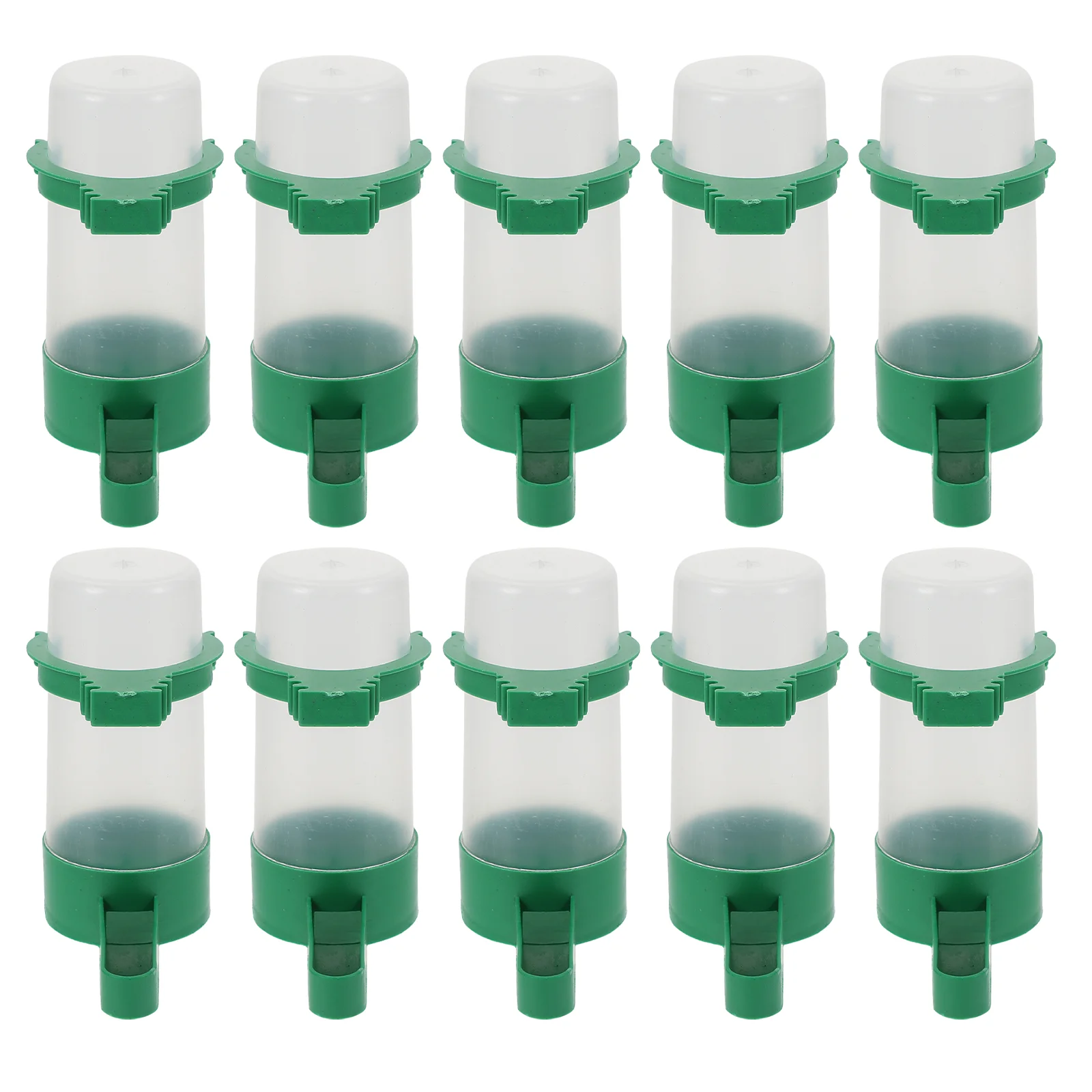 

10 Pcs Bird Cage Water Dispenser for Parrots Waterer Bottle Auto Drinking Tool Hummingbird Feeders Outdoors