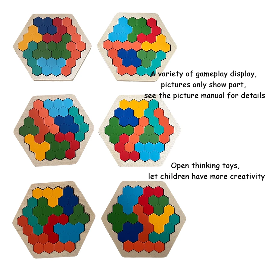 나무 탱그램 직소 DIY 퍼즐, 어린이 학습 교육 장난감, 어린이 사고 훈련, 나무 장난감 퍼즐, 몬테소리 게임