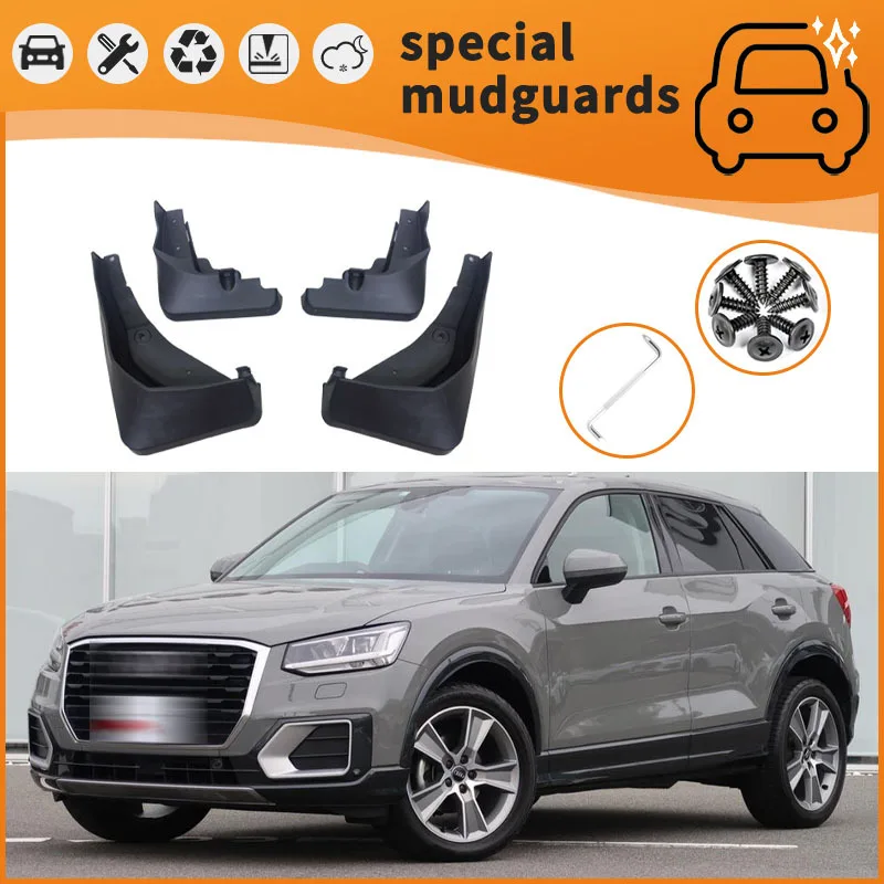 

For 17-20 Audi Q2L models Mudguards Fender Mudflaps Front Rear Flares Splash Guards Cover Car Accessorie