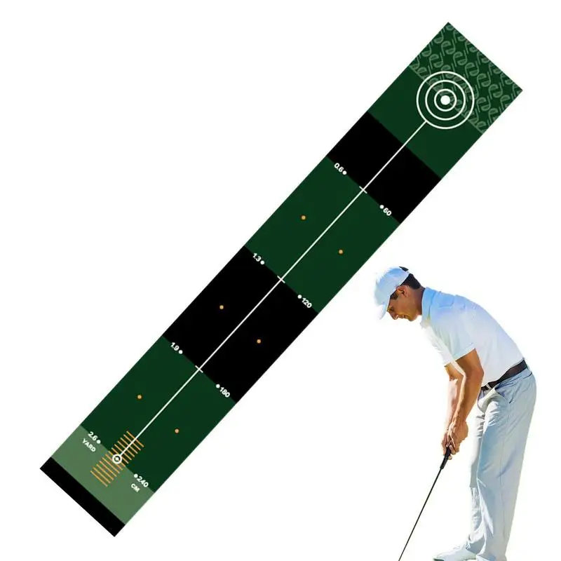 Golf Training Mat Non-Slip Golf Hitting Mat With Distance Mark Portable Golf Hitting Mat For Travel Picnics Camping Sports