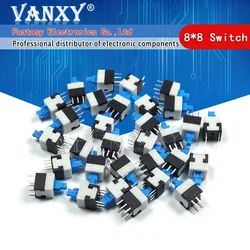 20PCS 8X8 8*8 mm 6Pin Push Tactile  Switch Self lock / Off button Latching switch Wholesale Electronic