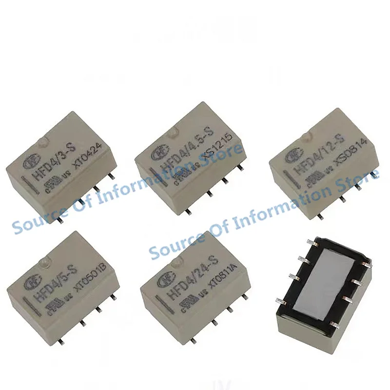 10PCS Relay HFD4/12 5 3 24VDC-S SR S1R 2A8Pin DIP/SMD Ultra Small Signal relay HFD4-V LS1 100% New original