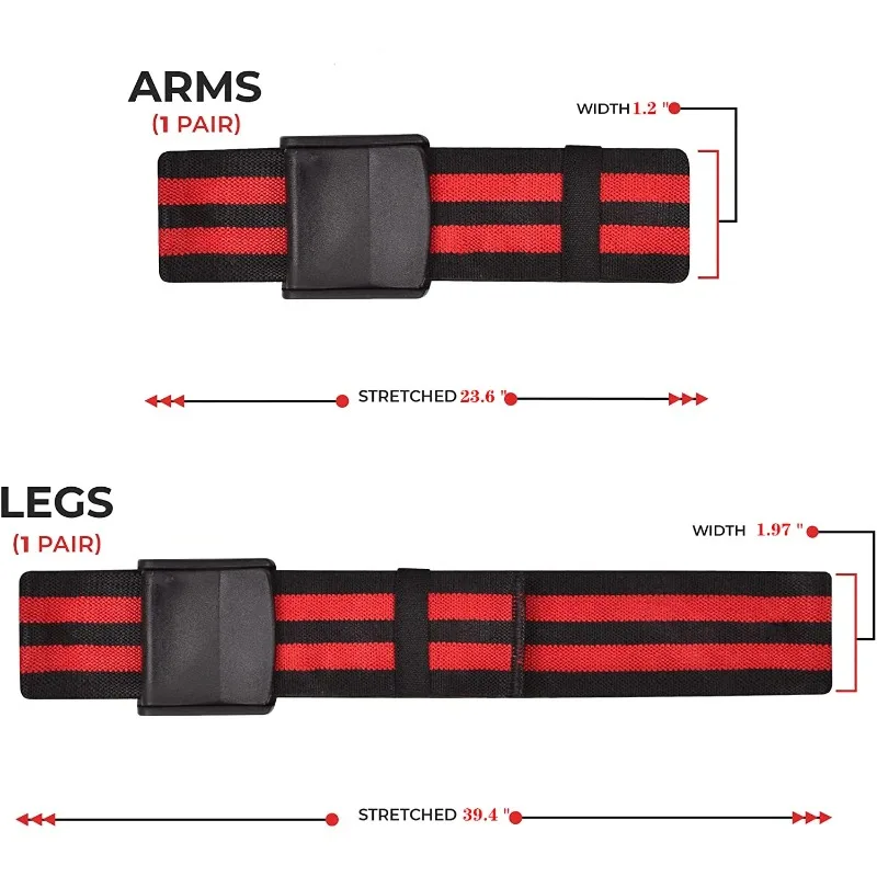 Fitness Occlusion Bands Weight Bodybuilding Blood Flow Restriction Bands Arm Leg Wraps Fast Muscle Growth Gym Equipment