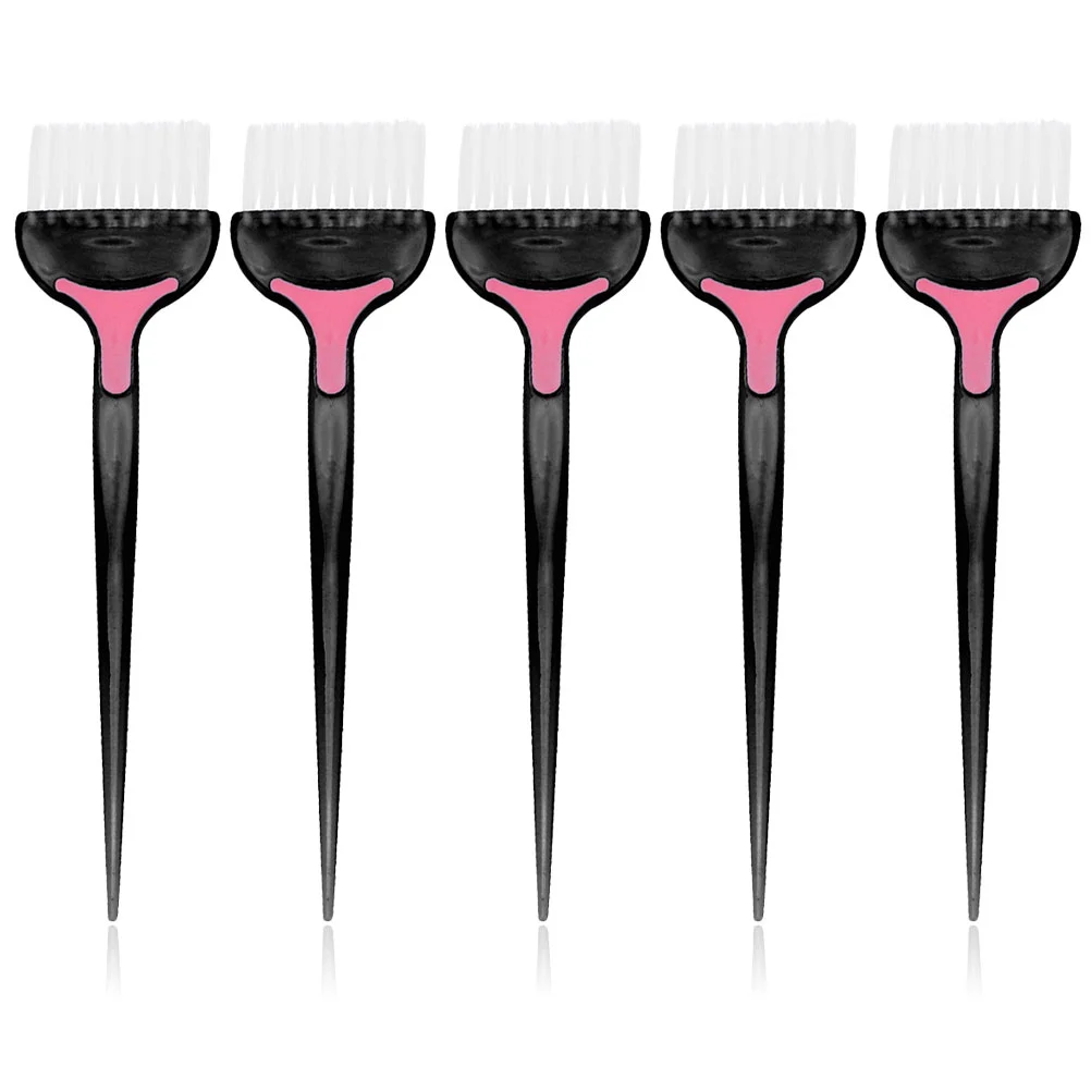 

5 Pcs Hair Color Brush Dye Applicator Salon Supplies Baking Oil Safe Dyeing Abs Hairdressing Tool