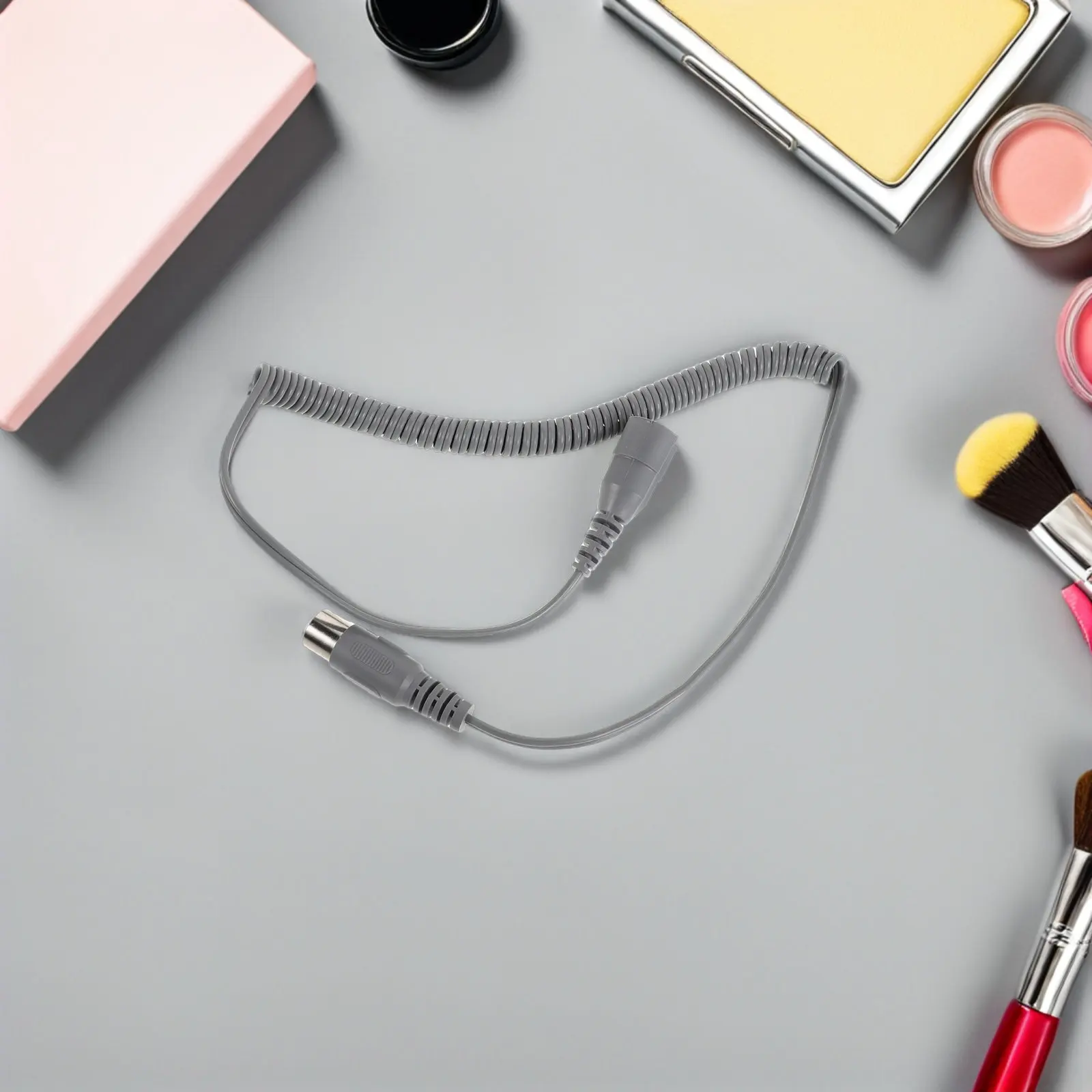 2Pcs 네일 드릴 교체 코드 모터 케이블 안정적인 전원 공급 장치 고속 30000Rpm 호환 전기 매니큐어 기계 부품