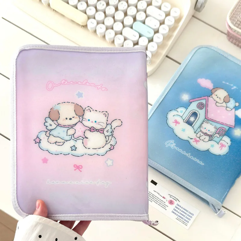 IFFVGX Kawaii A5 سستة الموثق حامل بطاقة الصور Kpop المعبود ألبوم الصور جمع كتاب القرطاسية المدرسية ألبوم الفقرة Fotos پوتوكاروداد باين أكثر