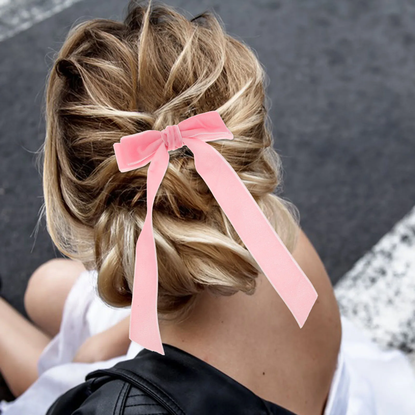 

3pcs Mini Bowknot Pink Birthday Decorations Hair Style Accessories Girls Bows Versatile Ponytail Alligator Clip