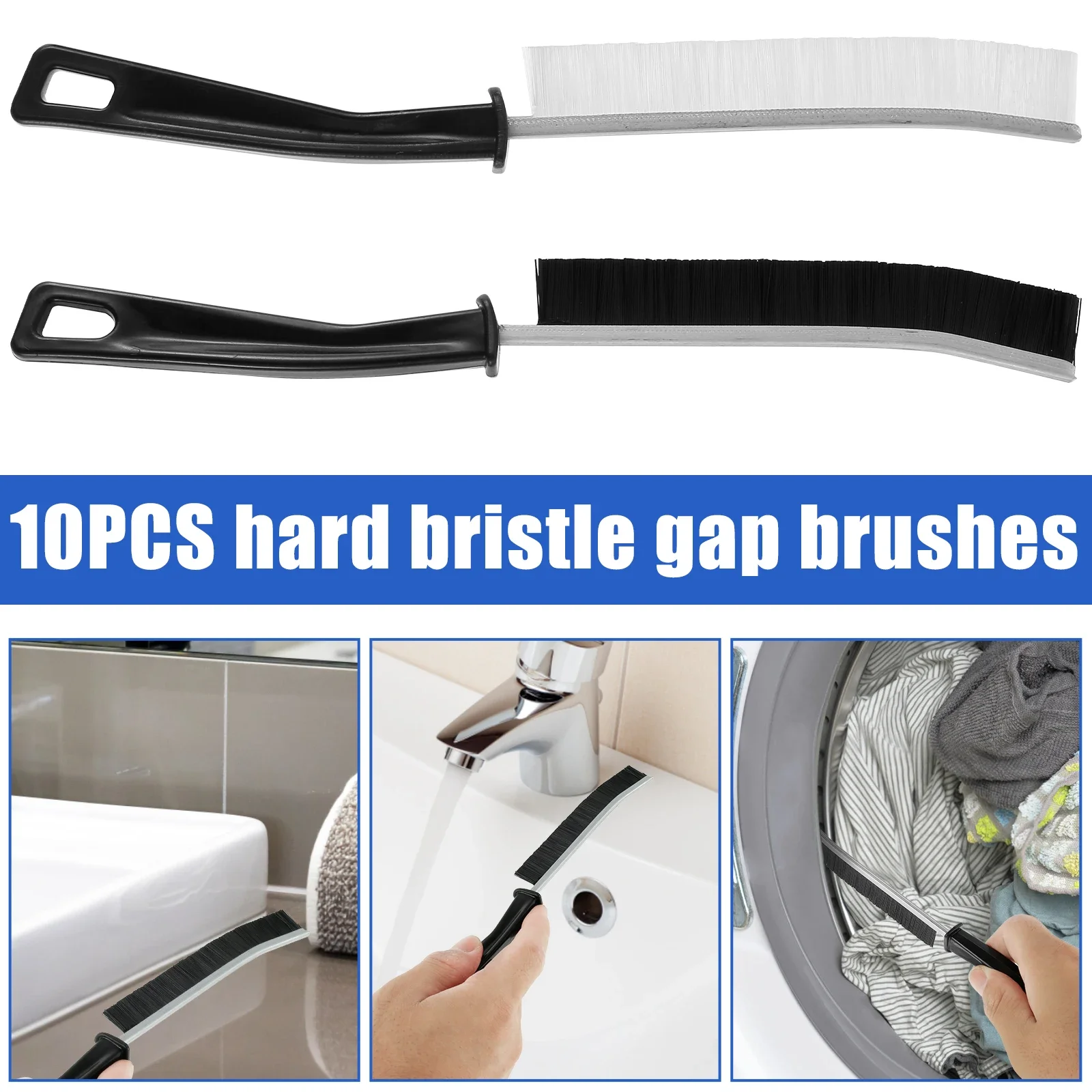 10Pcs Gap Cleaning Brush Window Door Track Groove Crevice Cleaning Scrub Hard-Bristled Brush for Shower Floor Lines Tile Joints