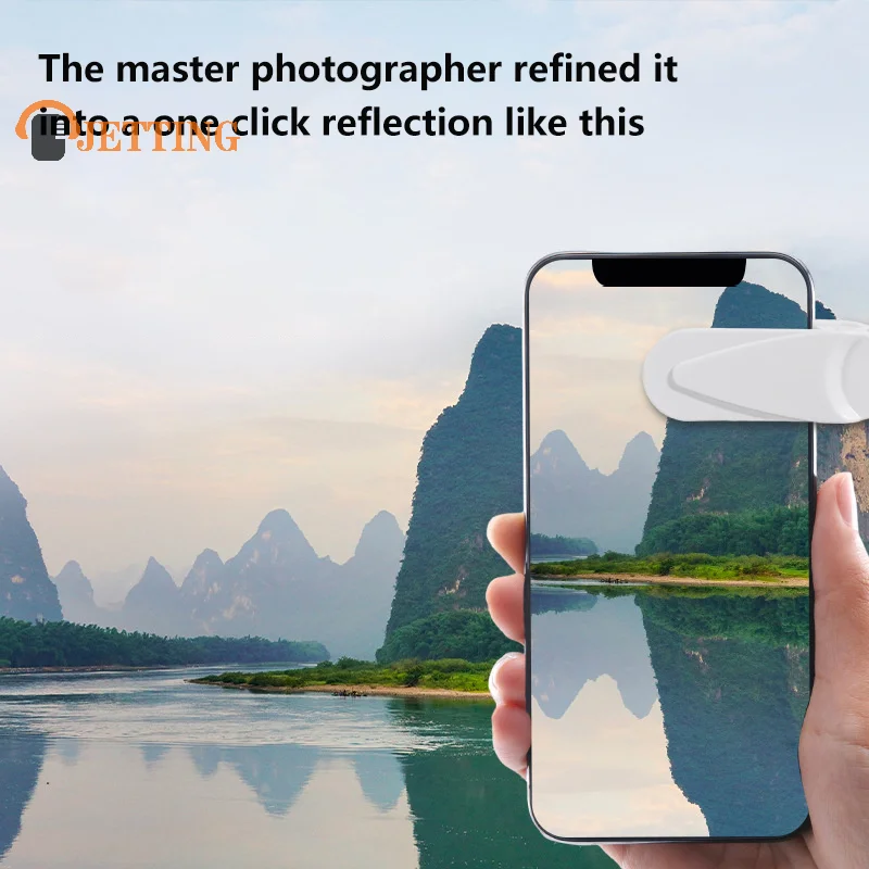 Cell Phone Camera Mirror Reflection HD Lens Selfie Reflector Mirrors Universal Phone Reflection Clip Rear Outdoor Lens