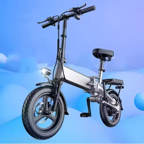 จักรยานไฟฟ้าพับได้ SXLL รุ่นใหม่ ปี 2024 แรงดัน 48 โวลต์ ยาง 14 นิ้ว โครงเหล็ก มอเตอร์กลาง 400 วัตต์ แบตเตอรี่ในตัว เกียร์ 7 สปีด