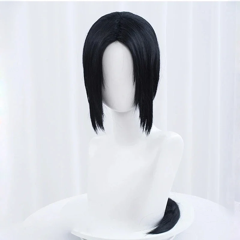 Anime Uchiha Itachi Cosplay Wig Itachi Uchiha Long Straight Black Heat Resistant Synthetic Hair Anime Cosplay Wigs