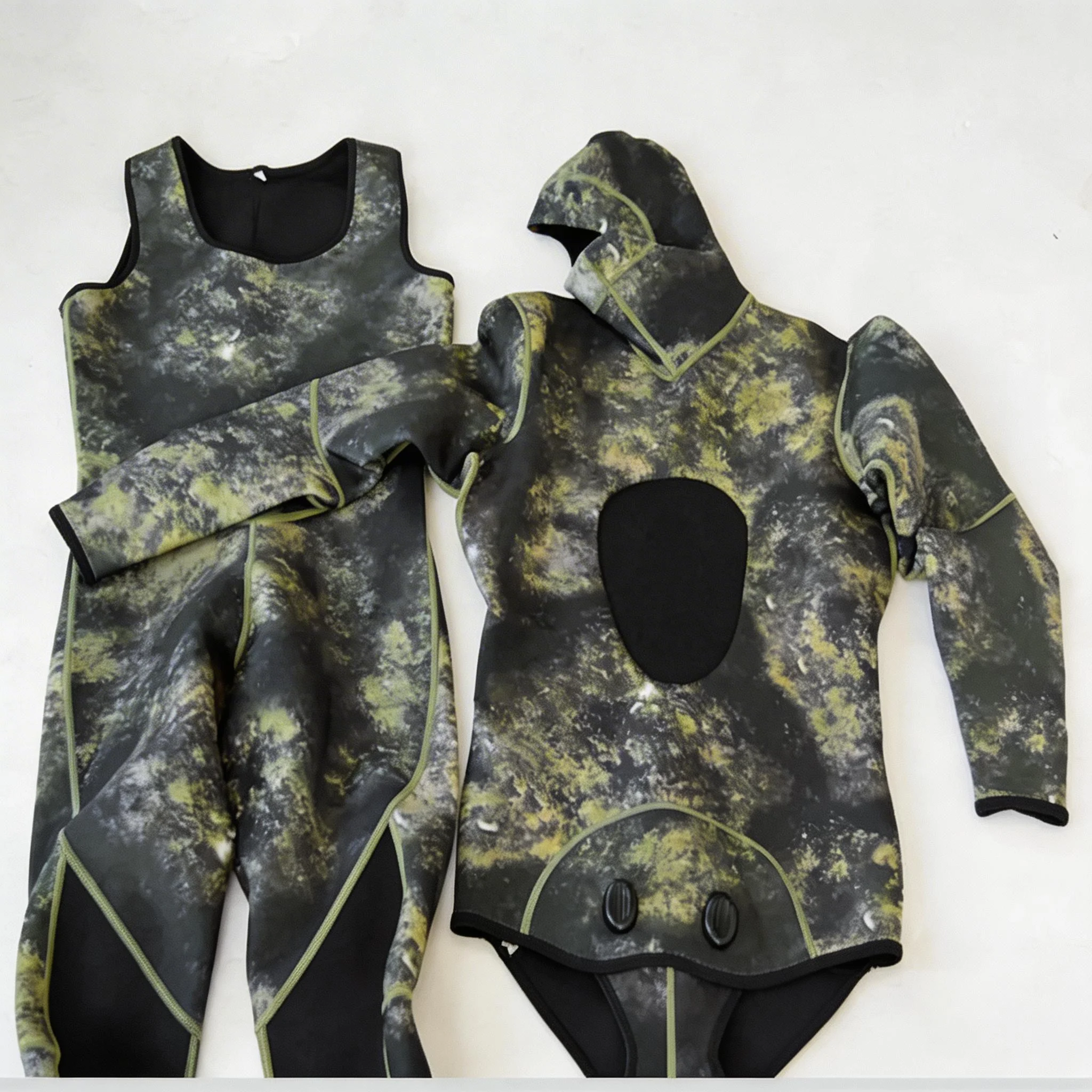 Wetsuit 3mm Neoprene Camouflage Men\'s Diving Suit Split Scuba  Spearfishing Surfing Jumpsuit for cold water Swimsuit