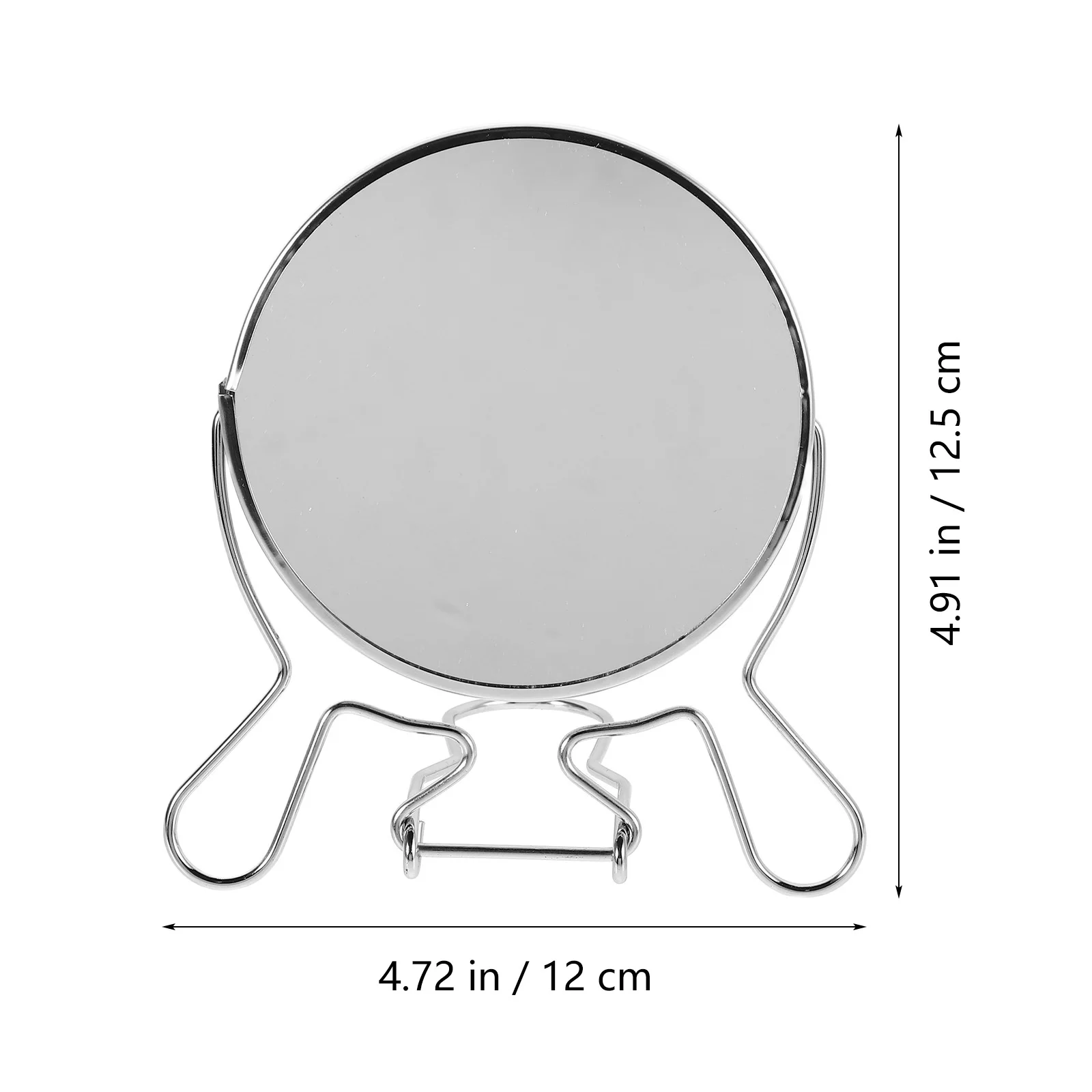 Miroir de maquillage rotatif double face, Surface transparente, Angle réglable, cadre en fer, miroir de vanité de bureau, accessoire de maquillage
