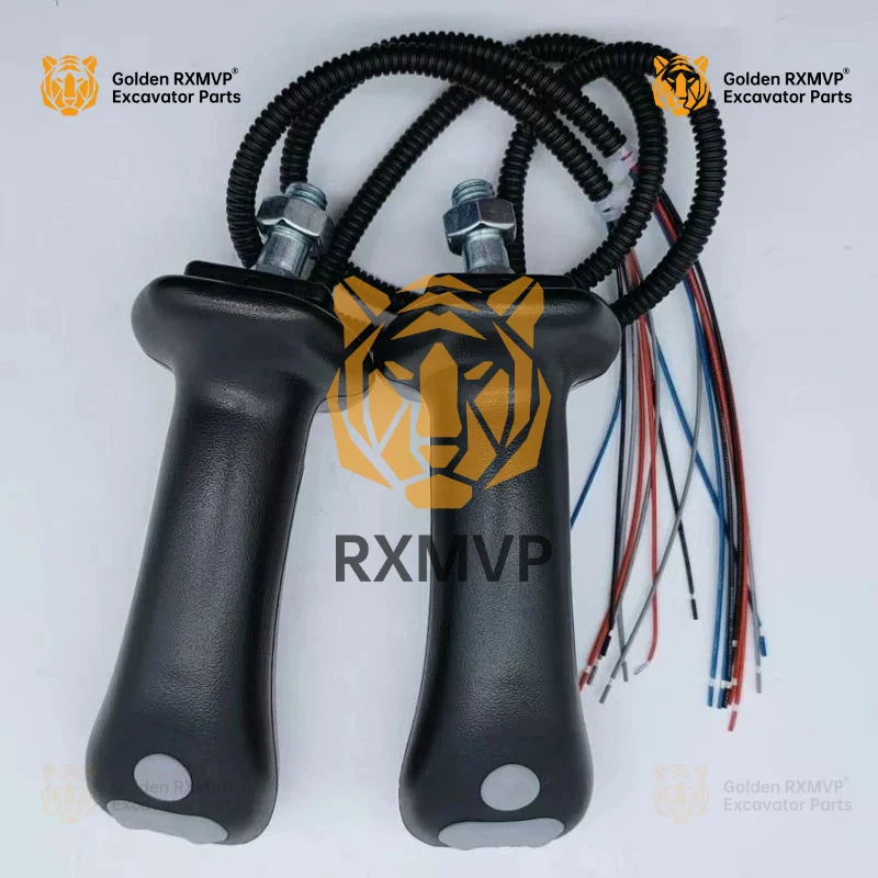 For Excavator Parts Yuchai Lonking Xcmg Revo 65/75-8/80 Rexroth Joystick Handle Glue 4 Button Keys 12mm