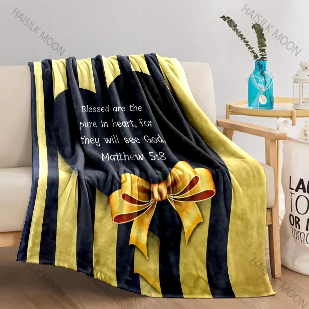 Christian Gifts for Women & Men - Bible Verse Themes Blanket - Inspirational Religious Birthday Christmas Gifts Faith Based Gift