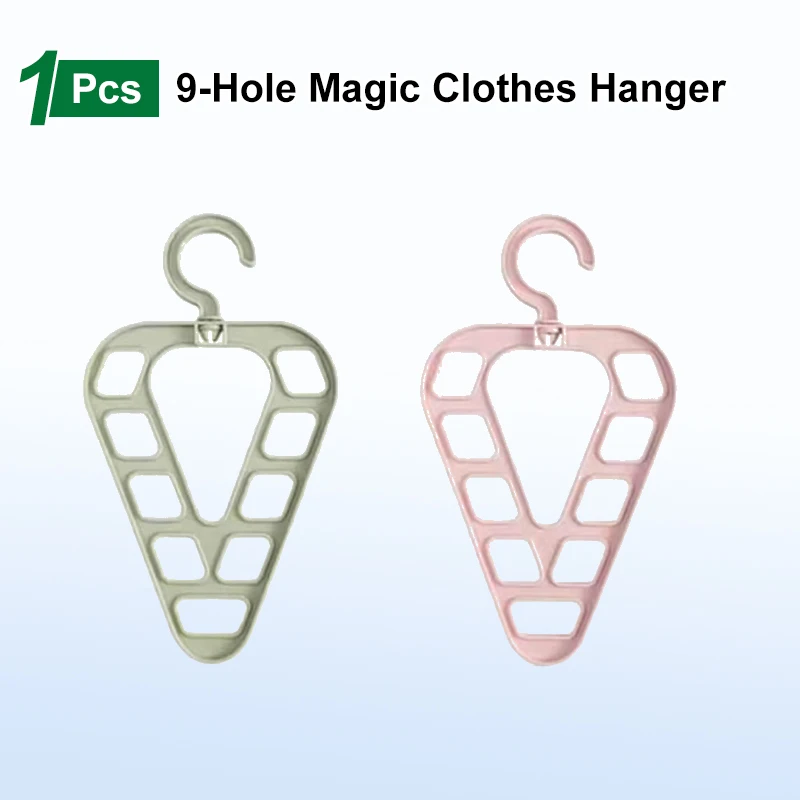 9-Hole Magic Clothes Hanger Closet Organizer Space Saving Multi-function Drying Racks Wardrobe Scarf Storage