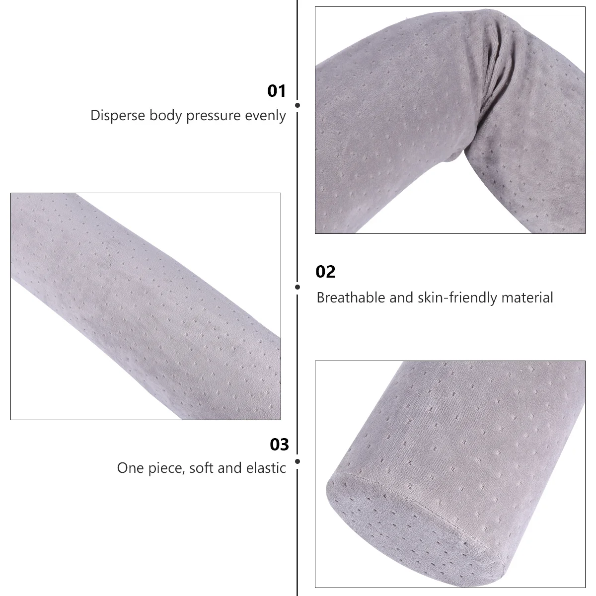 

Cervical Roll Pillow Memory Foam Neck Support Relieves Neck Back Pain Spine Alignment Multifunctional Pillow