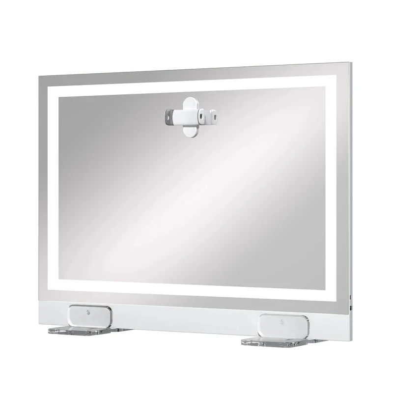 Hollywood Makeup Vanity Mirror With Led Strip Lights Remote Control Camera Self-timer Wall Mount White